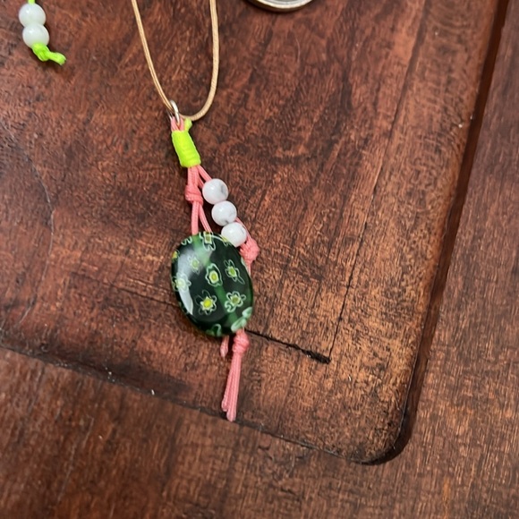 Free People My Magic Layered Necklace Ariana Ost Bohemian Glass Whimsical -New - Picture 10 of 12